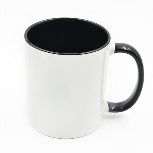 11oz Mug with Back/Grey inner and handle